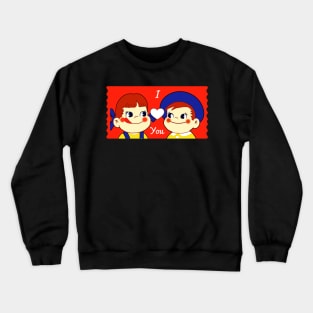 Peko-chan & Poco-chan I <3 You Crewneck Sweatshirt